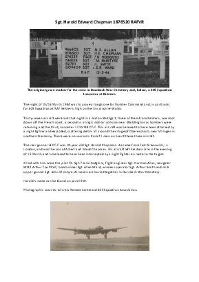 A preview of a PDF biography for Chapman, Harold Edward
